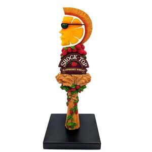Shock Top Raspberry Wheat Draft Beer Tap Handle 3D Figural Discontinued